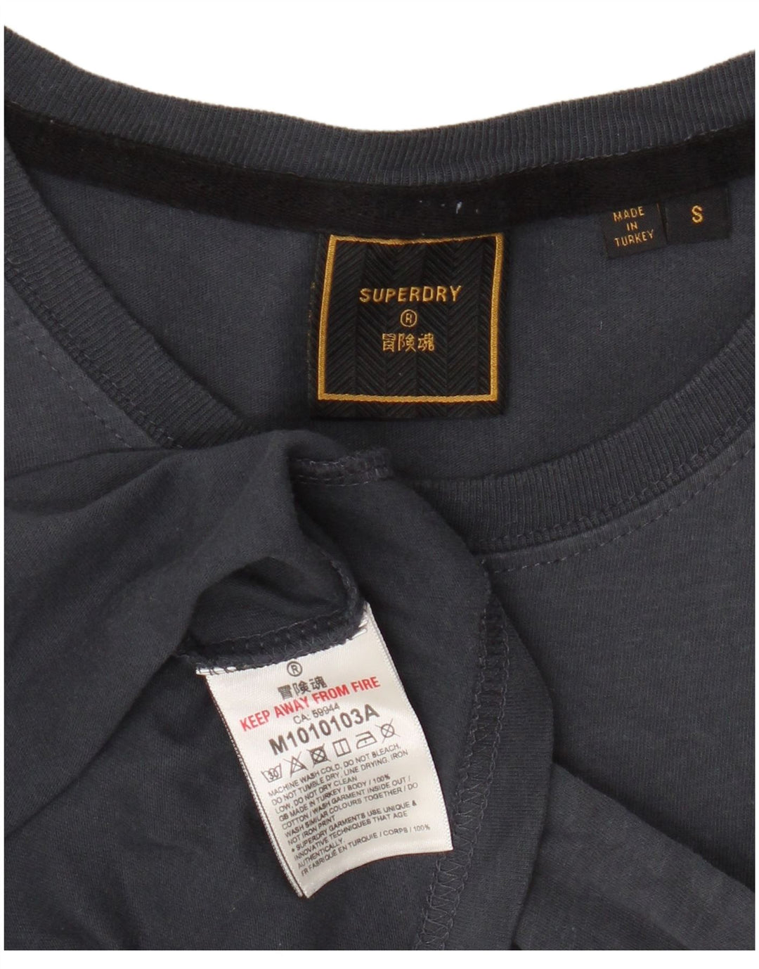 Ανδρικό γραφικό μπλουζάκι Superdry Μικρό βαμβακερό γκρι