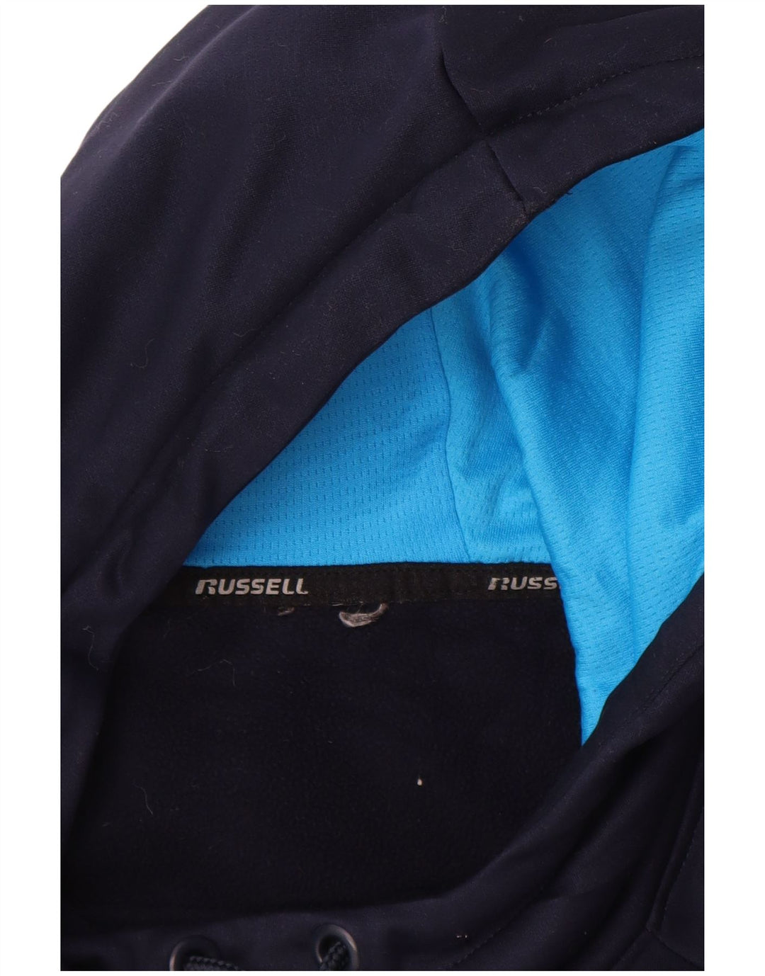 Russell Athletic Ανδρικό Hoodie Jumper Μικρό Navy Blue Polyester