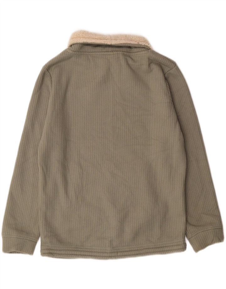 Weird Fish Γυναικείο φούτερ Sherpa Roll Neck Jumper UK 12 Medium Green