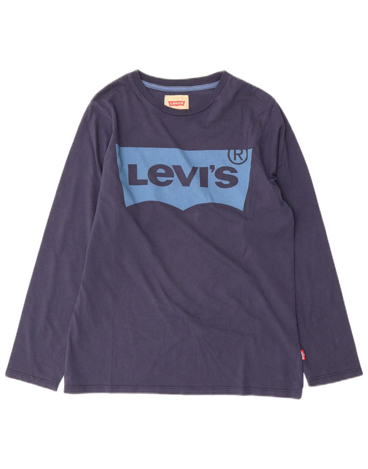 Levi's Boys Graphic Top Μακρυμάνικο 13-14 ετών Navy Blue Cotton