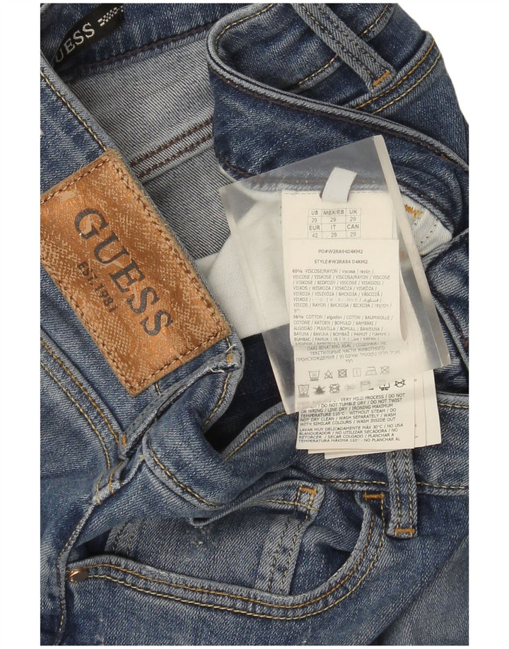 Guess Γυναικεία Skinny Jeans W29 L32 Blue Viscose