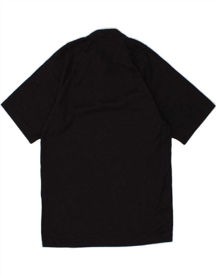 ADIDAS Womens Graphic Polo Shirt UK 14 Medium Black Vintage Adidas and Second-Hand Adidas from Messina Hembry 