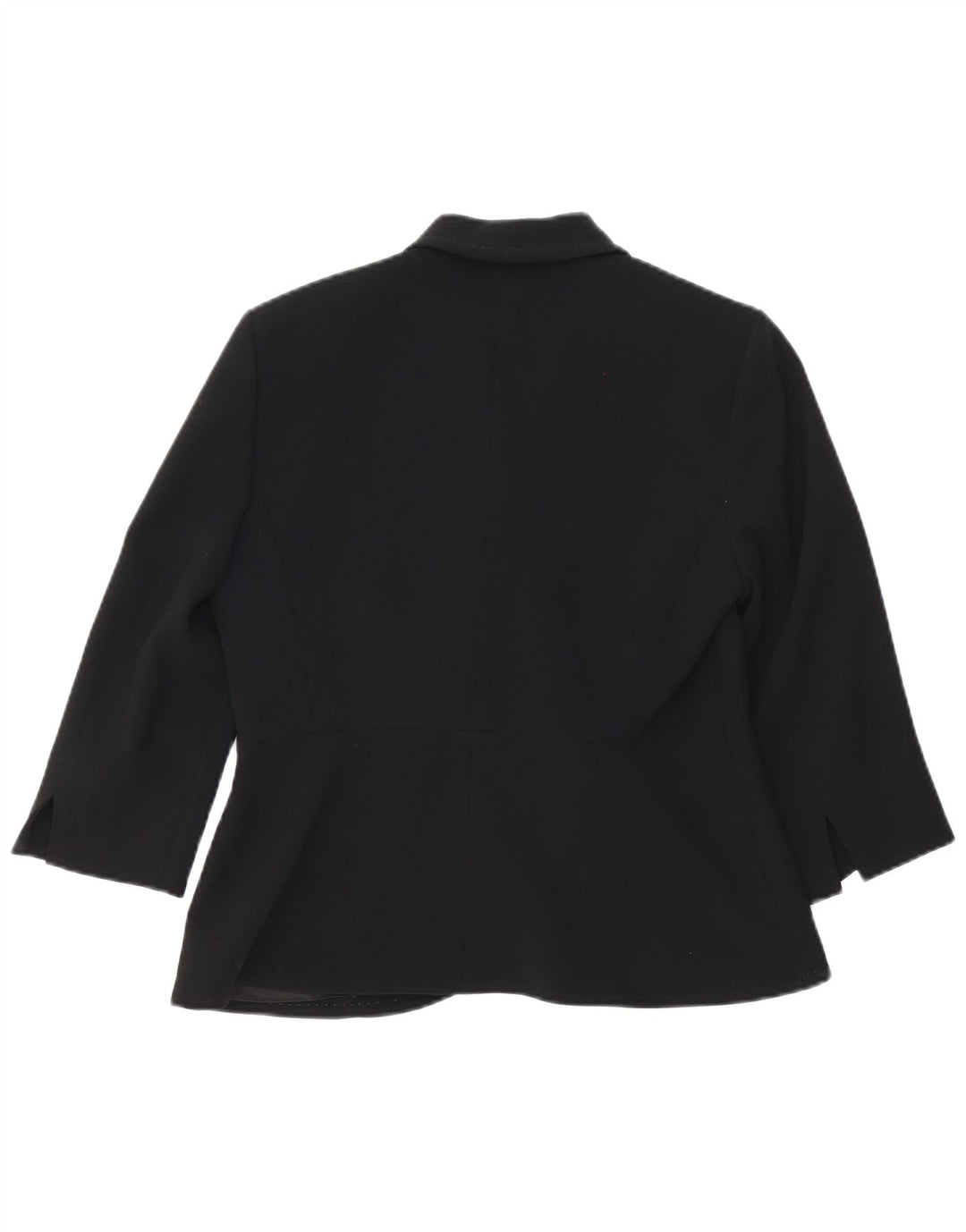 Max Mara γυναικείο μπουφάν 3/4 μανίκι 1 κουμπί UK 12 μέτριο μαύρο ρεγιόν