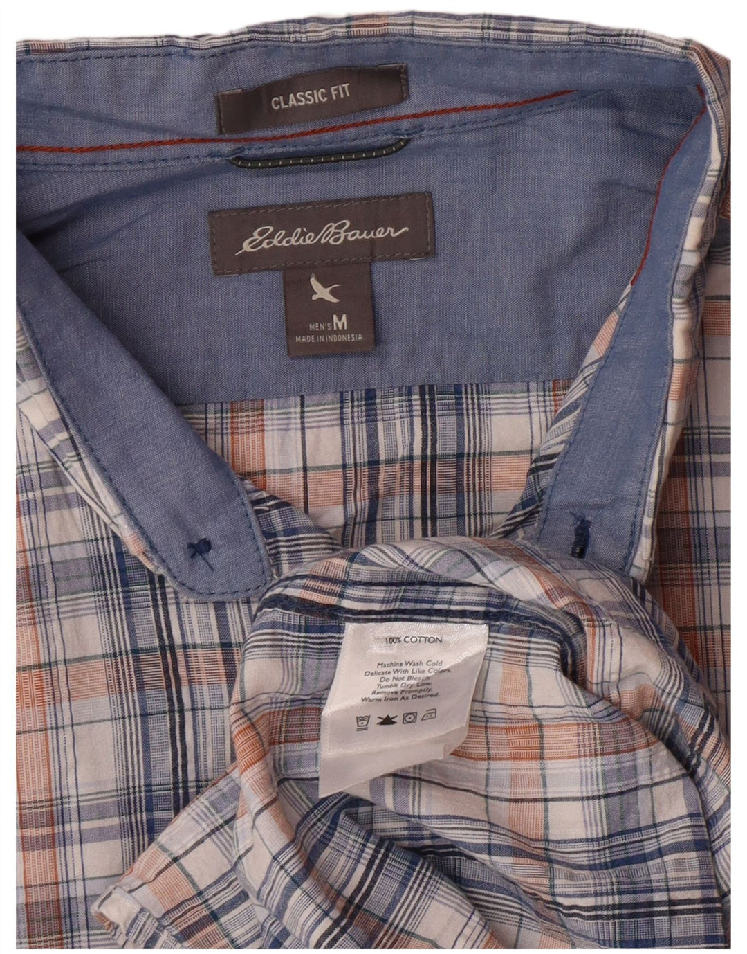 EDDIE BAUER Ανδρικό πουκάμισο Κλασικής Εφαρμογής Κοντό μανίκι μεσαίο πολύχρωμο καρό