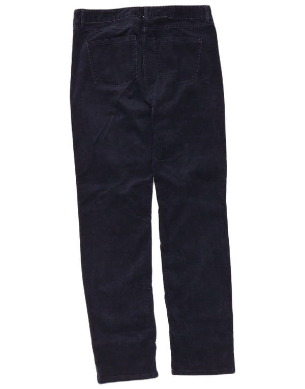 Marks & Spencer Γυναικείο κοτλέ παντελόνι UK 14 Large W32 L31 Navy Blue