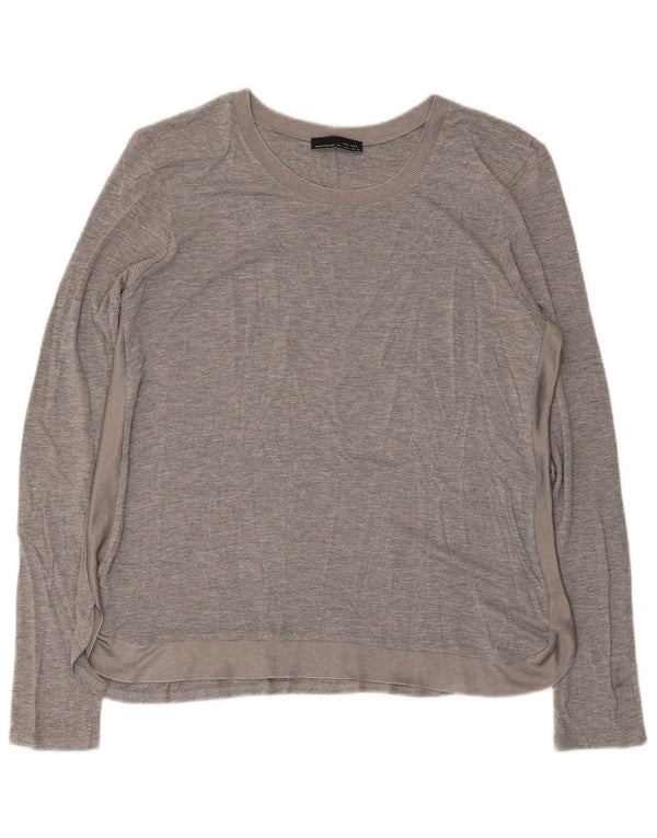 Zara γυναικείο τοπ μακρυμάνικο UK 16 Large Grey Flecked