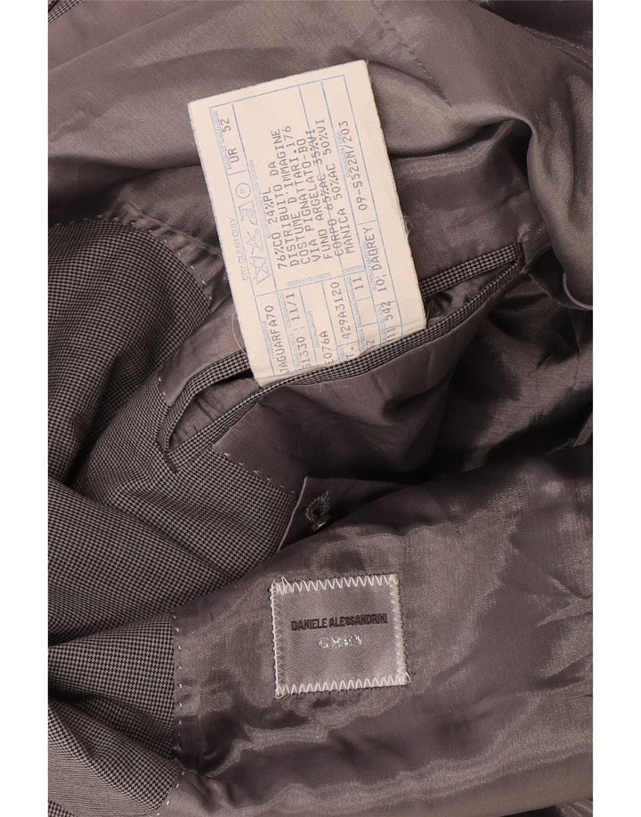 Daniele Alessandrini Ανδρικό σακάκι με 2 κουμπιά σακάκι IT 52 XL Grey Houndstooth