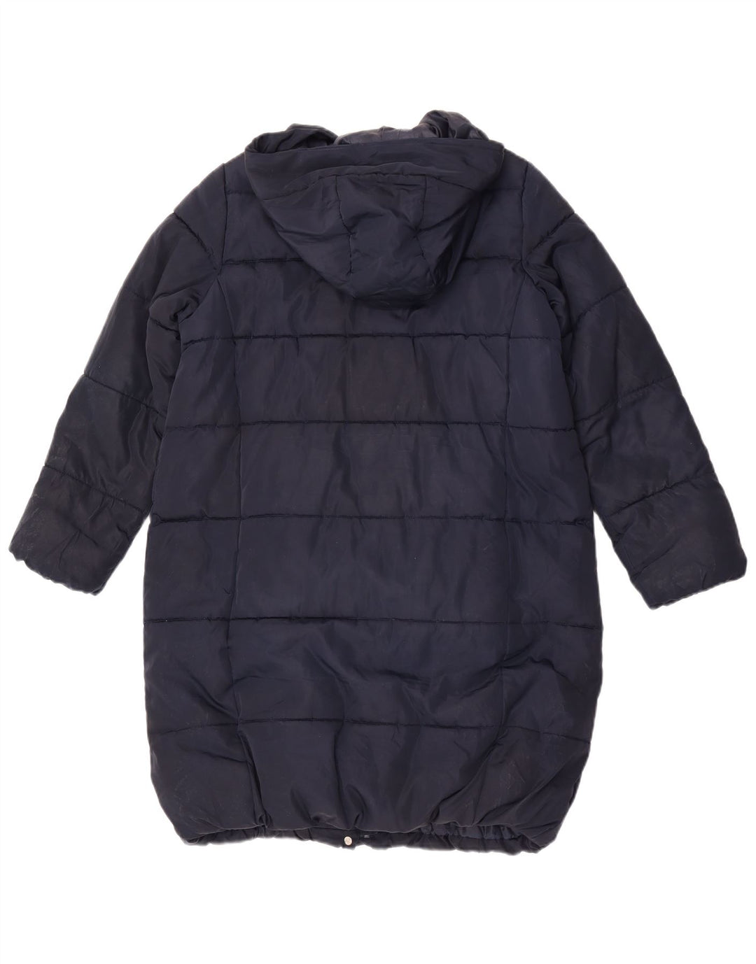 Marks & Spencer Girls με κουκούλα με επένδυση παλτό 11-12 ετών Navy Blue Polyester
