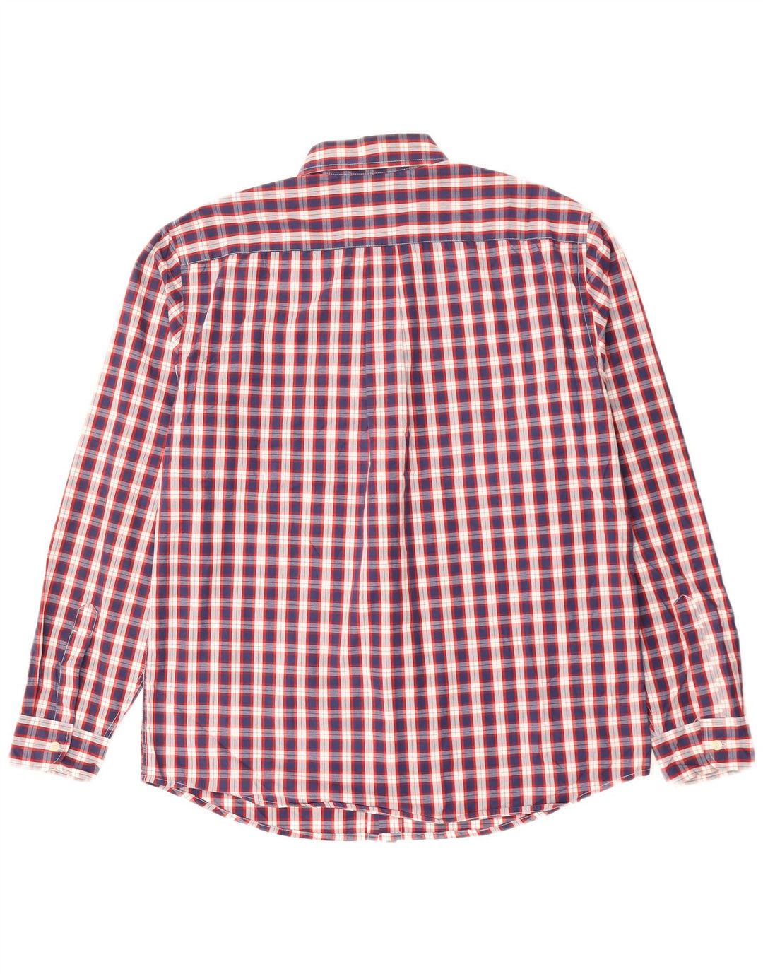 Ανδρικό πουκάμισο DOCKERS Μεγάλο μπλε ναυτικό καρό βαμβακερό