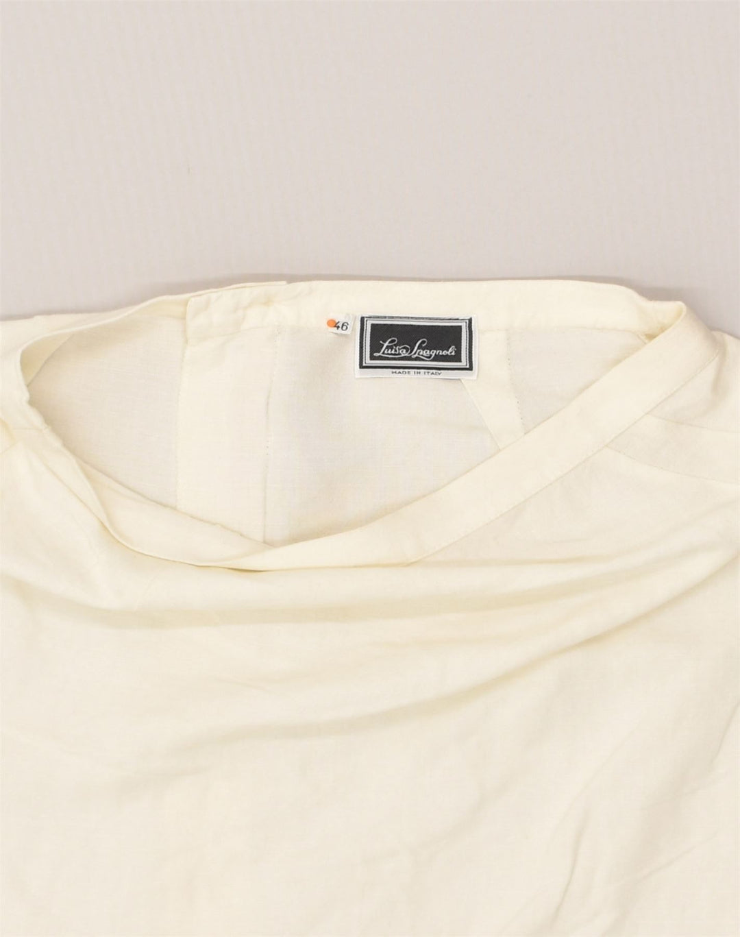 LUISA SPAGNOLI Womens Straight Skirt W26 Small White Linen | Vintage Luisa Spagnoli | Thrift | Second-Hand Luisa Spagnoli | Used Clothing | Messina Hembry 