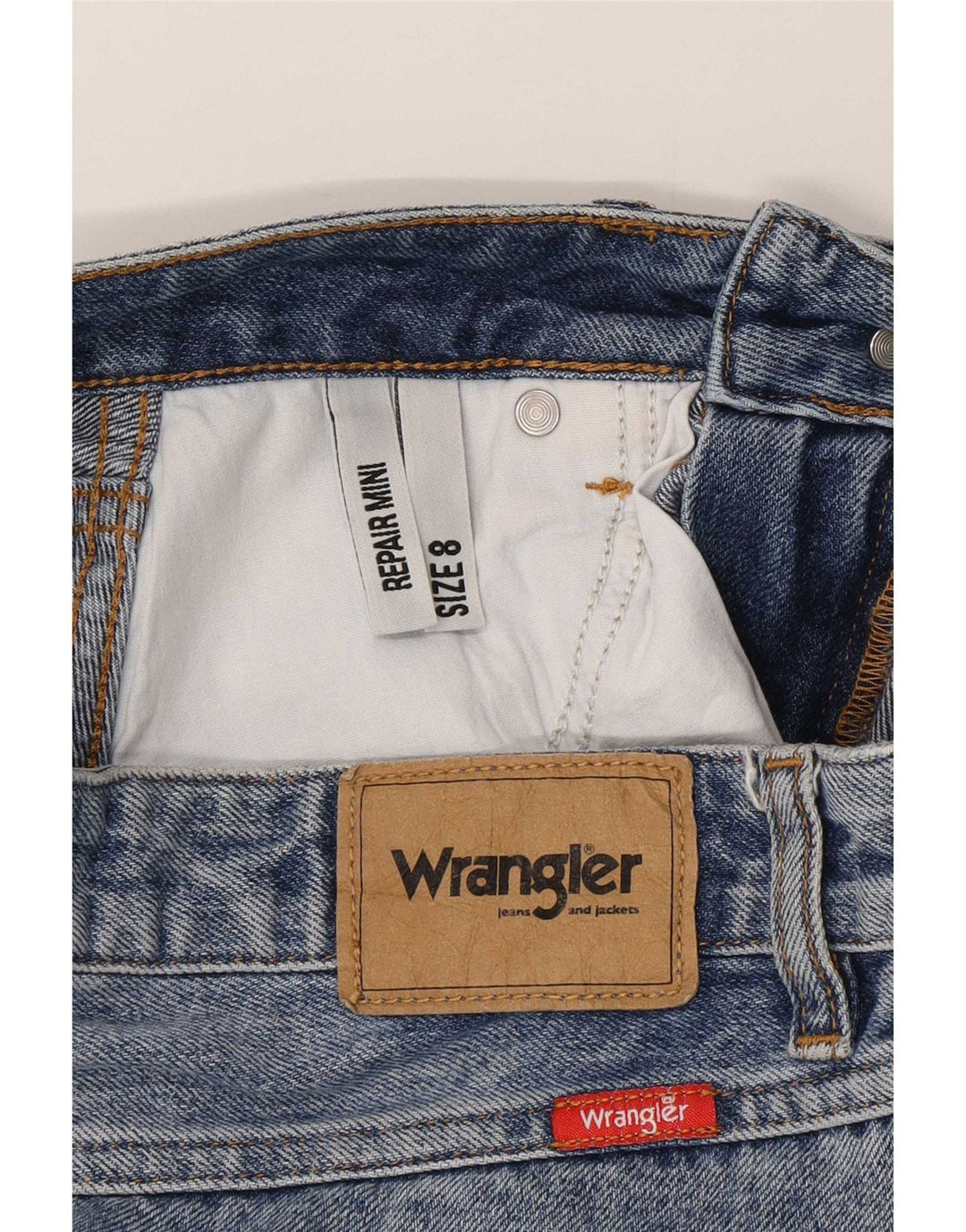 Wrangler Womens Distressed τζιν φούστα UK 8 Small W27 Blue