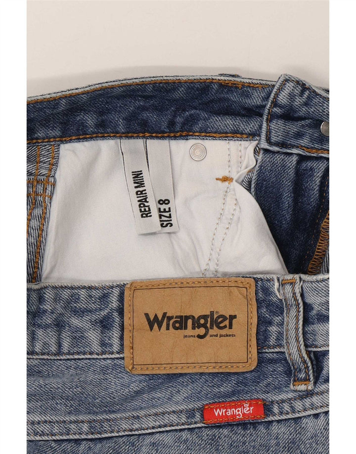 Wrangler Womens Distressed τζιν φούστα UK 8 Small W27 Blue