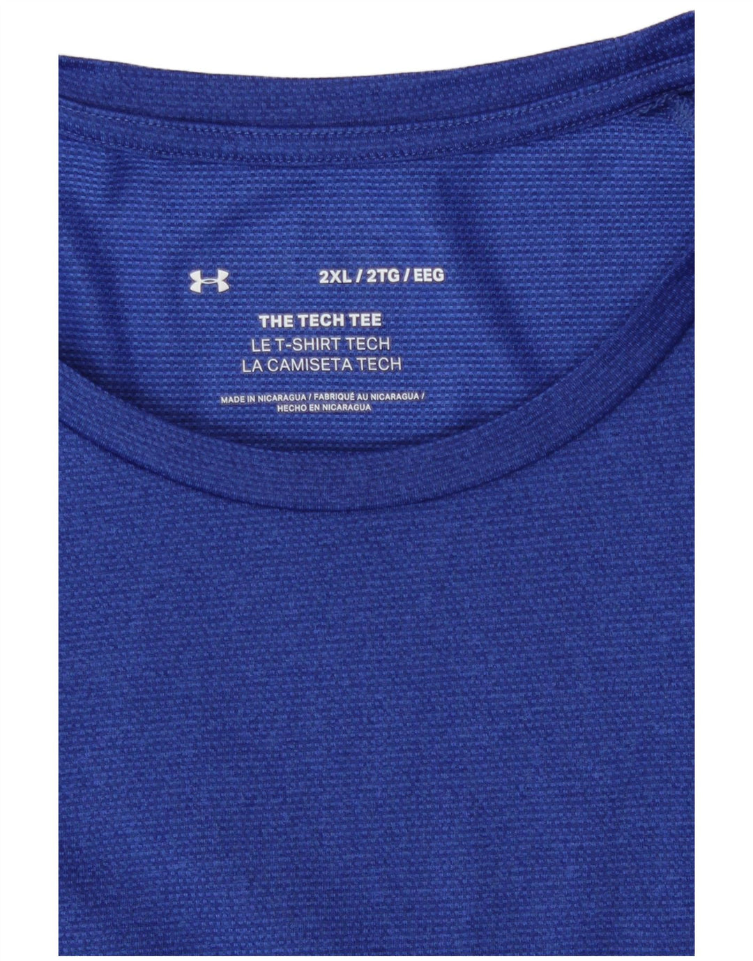 Under Armour Ανδρικό T-Shirt Top 2XL Blue Polyester