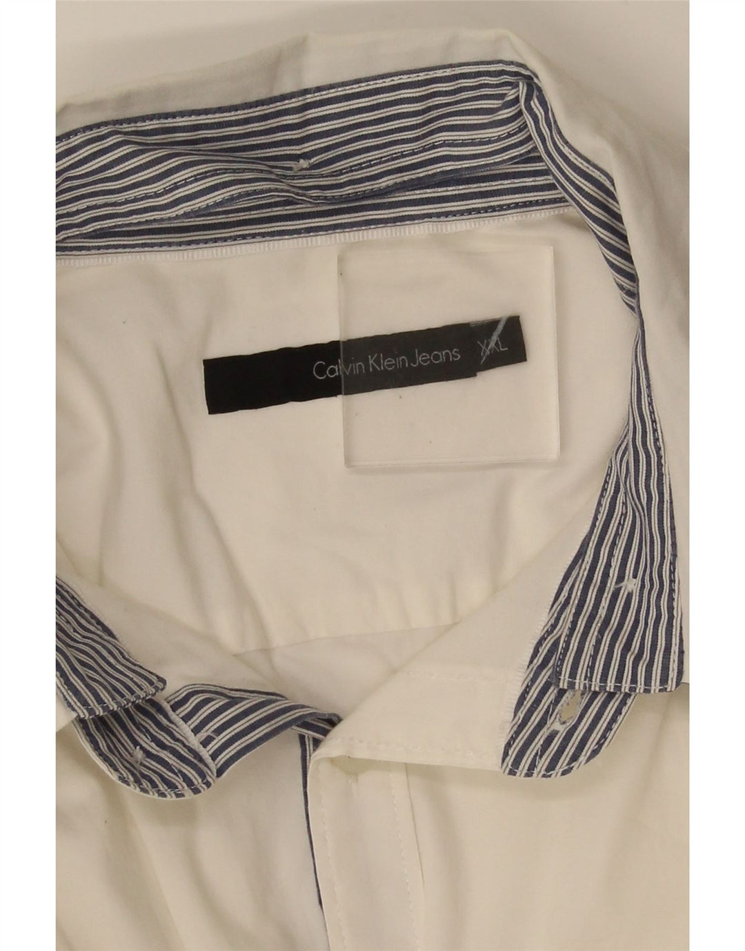 Calvin Klein Jeans Ανδρικό πουκάμισο 2XL Λευκό