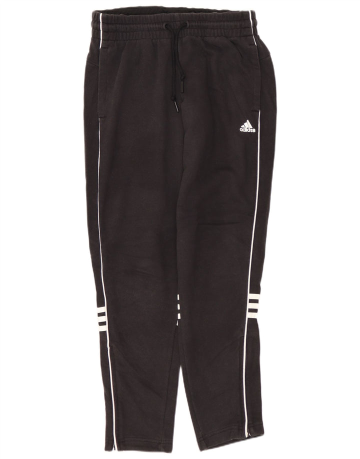Γυναικεία φόρμα ADIDAS Παντελόνι UK 4/6 XS Μαύρο βαμβακερό