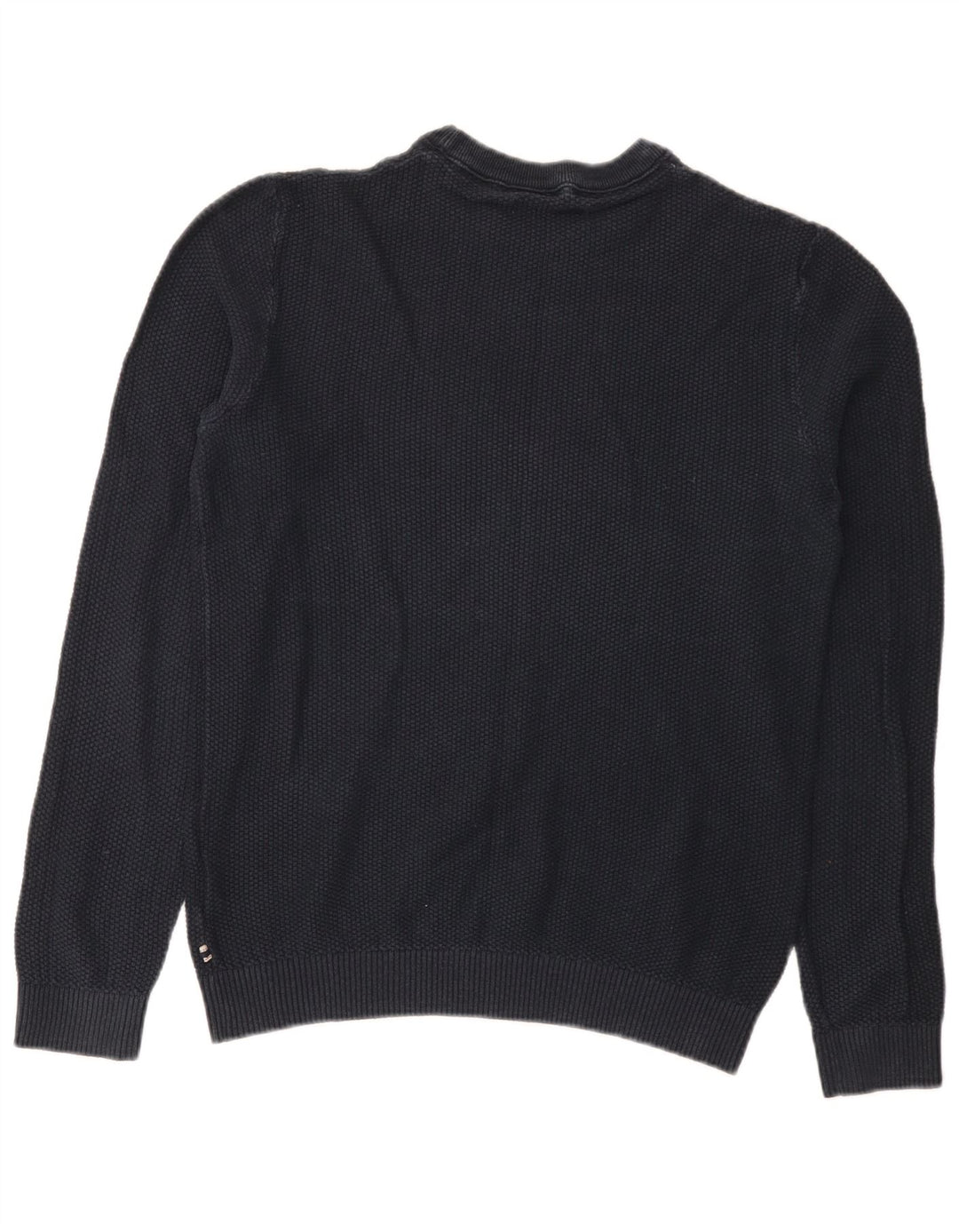 Jack & Jones Ανδρικό πουλόβερ με λαιμόκοψη μεσαίου μπλε βαμβακερό