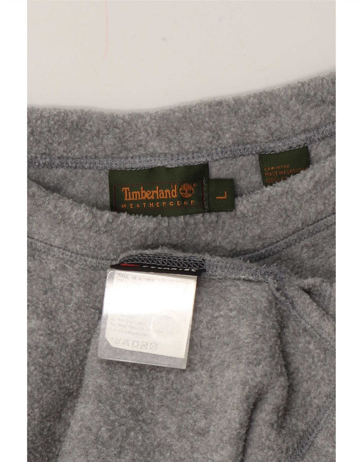 Timberland Ανδρικό Fleece Jumper Large Grey Flecked Polyester