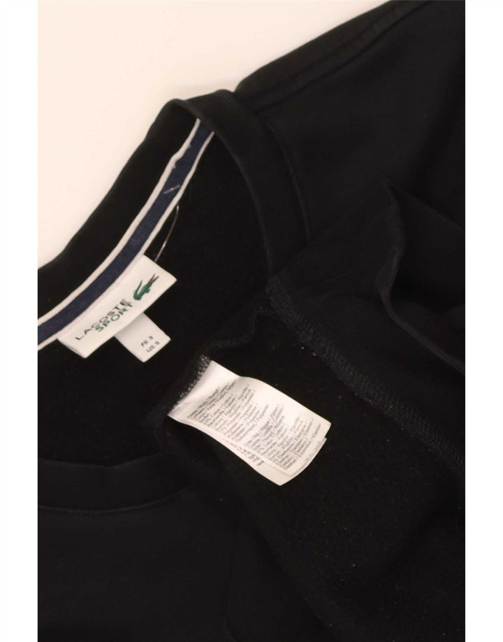 Γυναικεία φούτερ Lacoste Regular Fit Jumper Μέγεθος 3 Μικρό μαύρο βαμβακερό