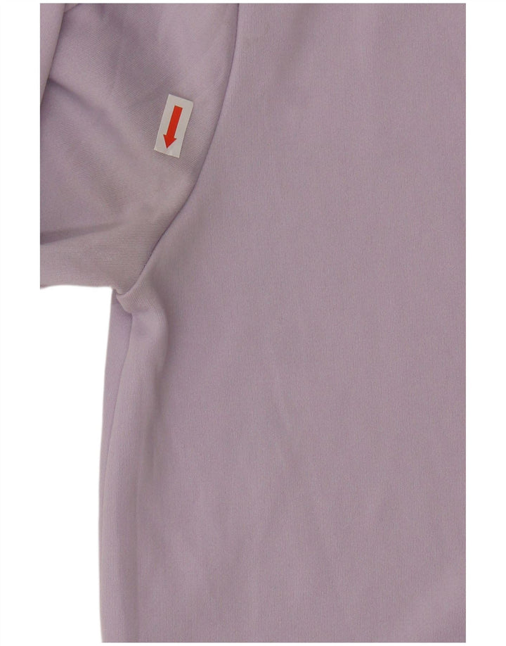 Γυναικείο Nike Dri Fit γραφικό μακρυμάνικο UK 10 Small Lilac Polyester