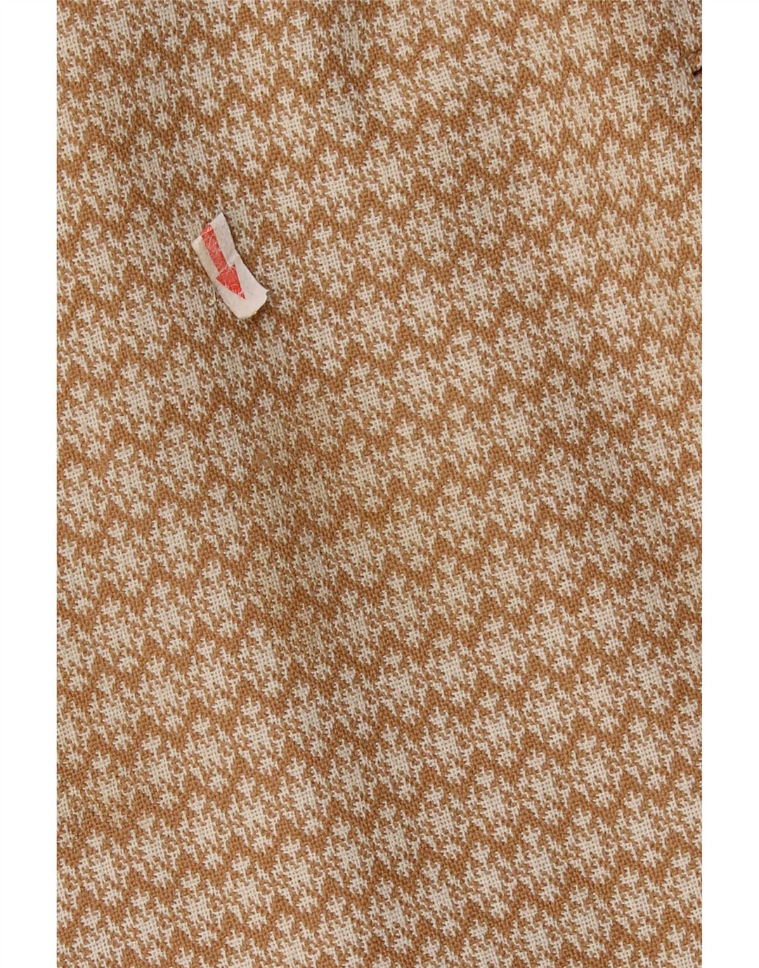 Vintage γυναικείο πανωφόρι UK 10 Small Beige Geometric