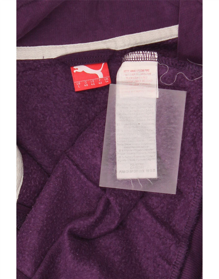 Puma Γυναικεία αθλητική φόρμα Top Jacket UK 14 Large Purple Polyester