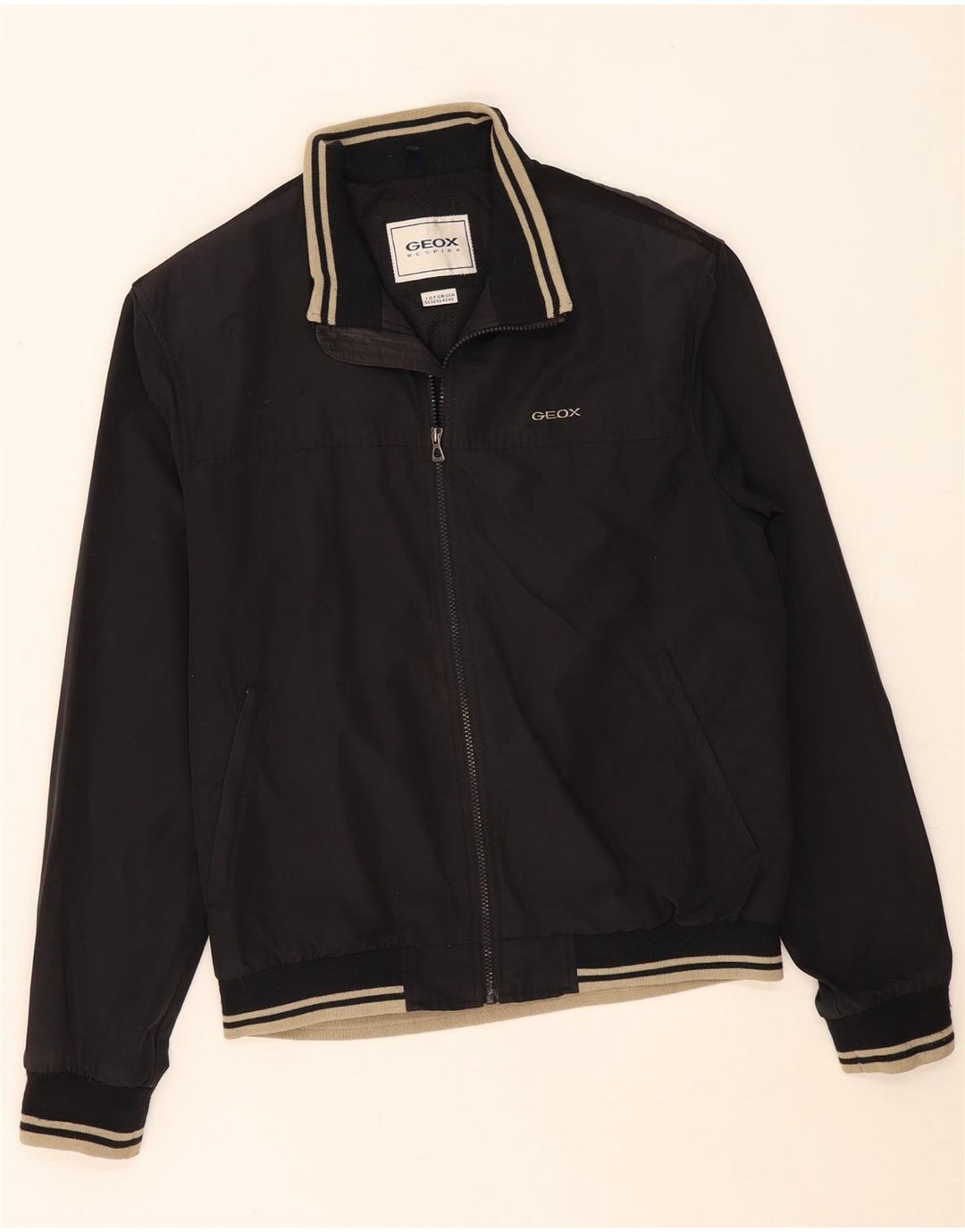 Ανδρικό μπουφάν Geox Respira Bomber IT 52 XL Μαύρο βαμβακερό