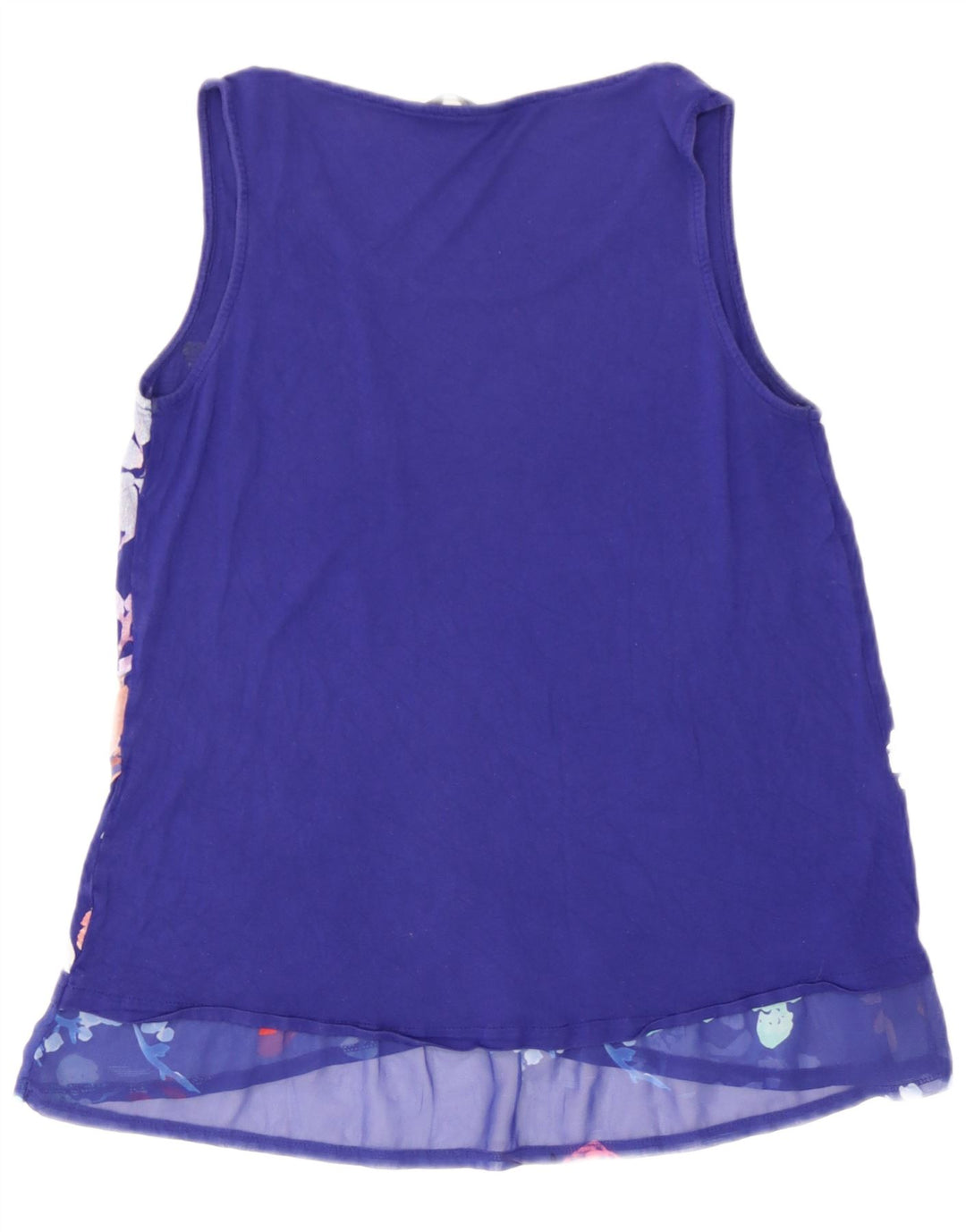 Γυναικεία αμάνικη μπλούζα Desigual Top UK 12 Medium Blue Floral