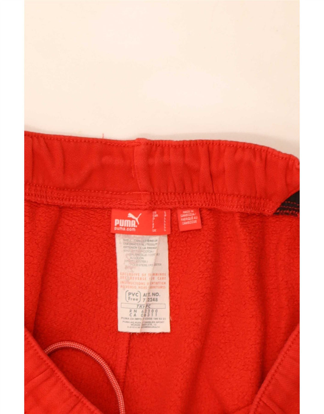 Ανδρική φόρμα Puma Παντελόνι Joggers μεγάλο κόκκινο βαμβακερό