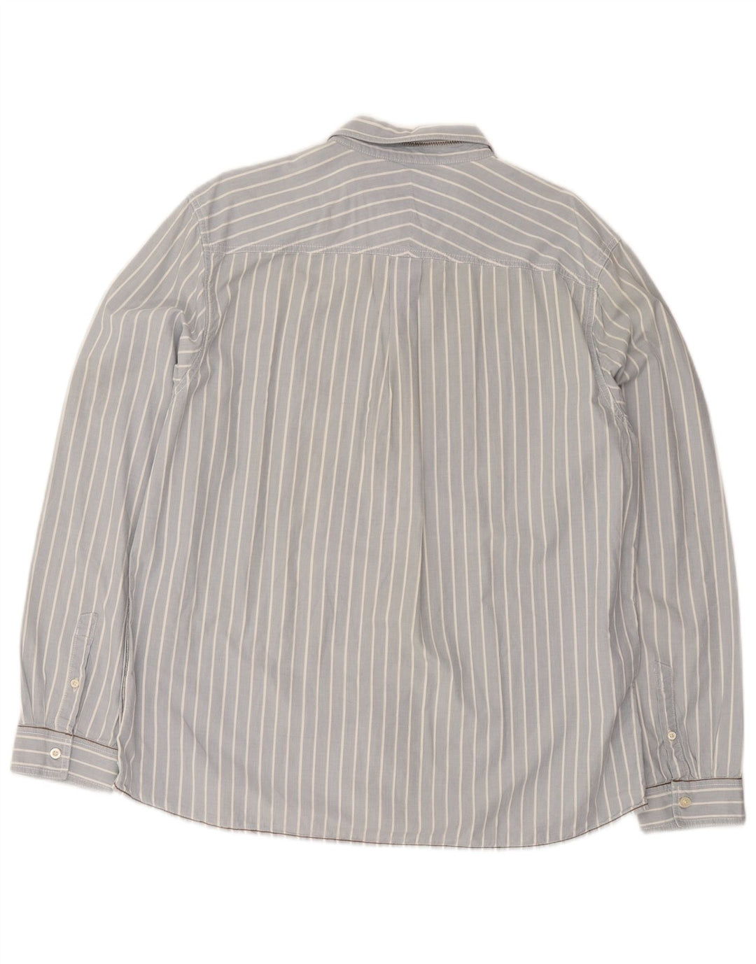 White Stuff Ανδρικό πουκάμισο Classic Fit 2XL Μπλε βαμβακερό ριγέ