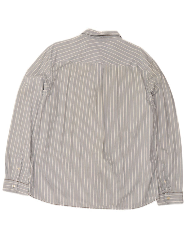 White Stuff Ανδρικό πουκάμισο Classic Fit 2XL Μπλε βαμβακερό ριγέ