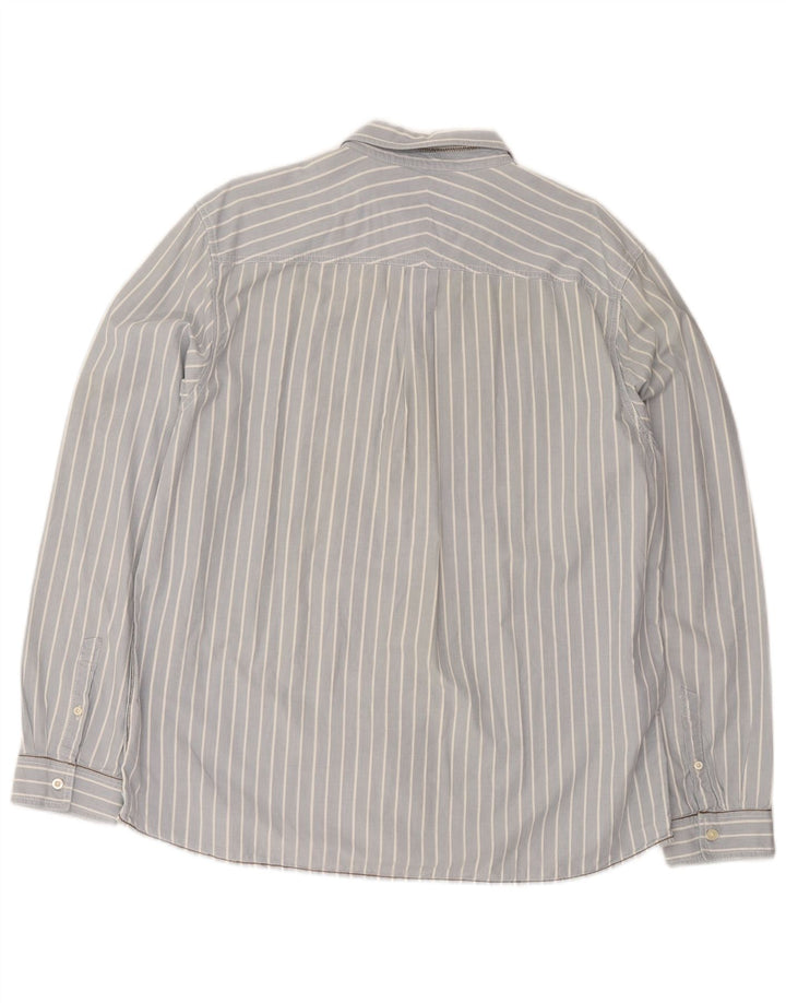 White Stuff Ανδρικό πουκάμισο Classic Fit 2XL Μπλε βαμβακερό ριγέ