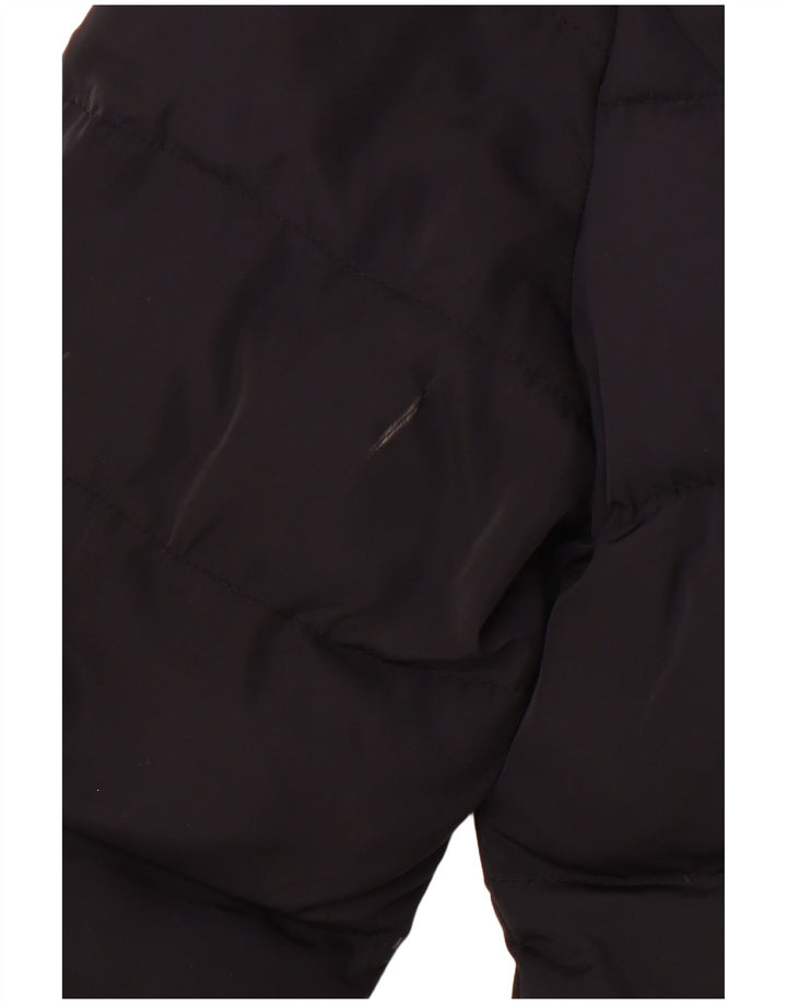 Γυναικείο μπουφάν PUFFA με επένδυση UK 16 μεγάλο μαύρο πολυεστέρα