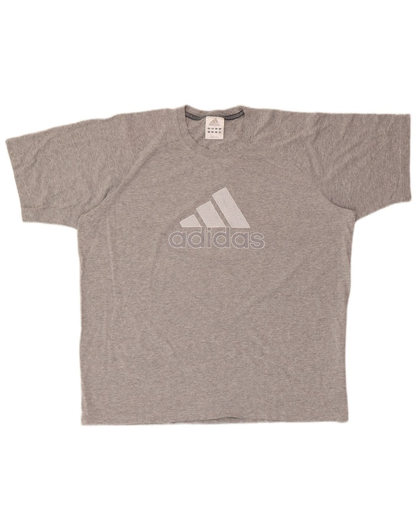 Ανδρικό γραφικό T-Shirt ADIDAS Top XL Γκρι βαμβακερό