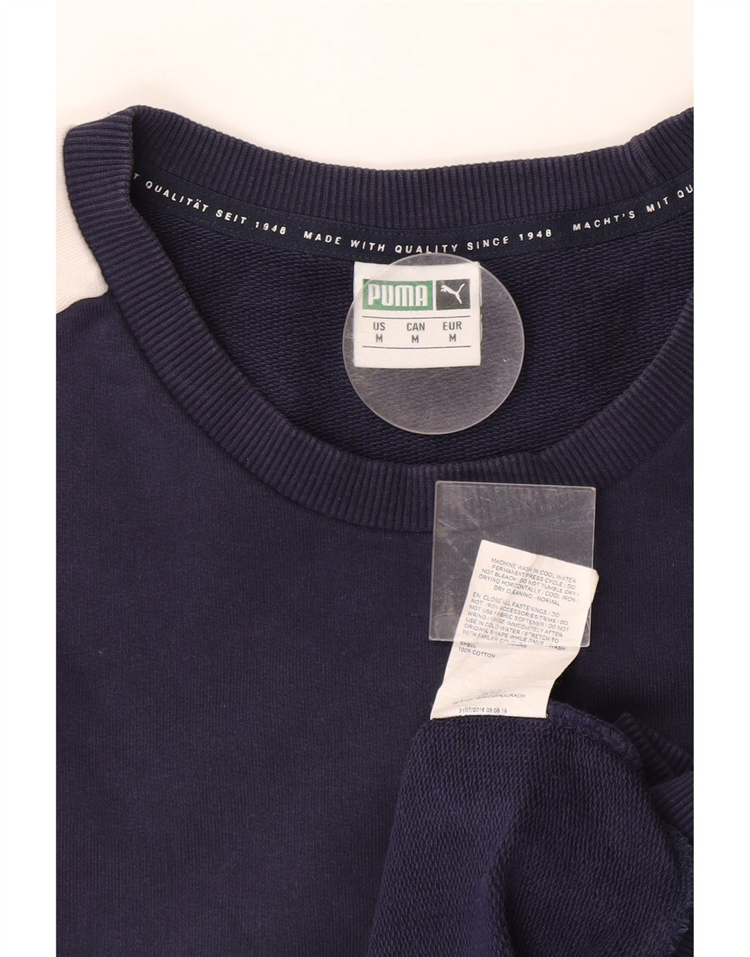 Ανδρικό φούτερ PUMA Jumper, μεσαίο μπλε ναυτικό, βαμβακερό