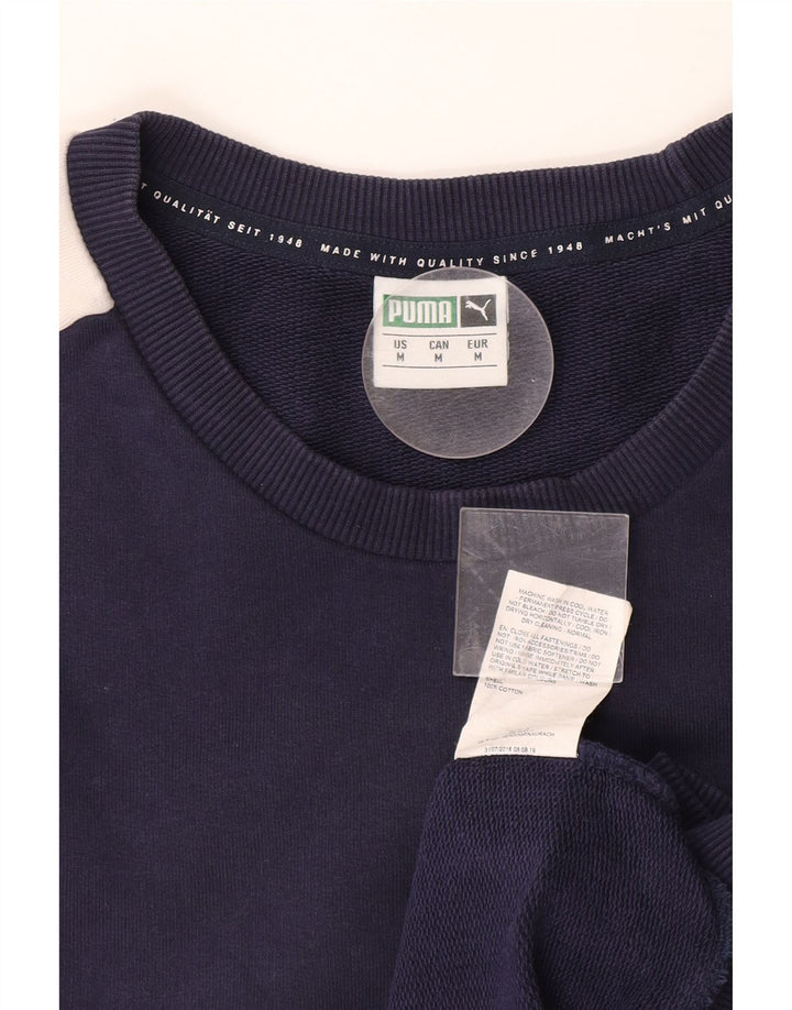 Ανδρικό φούτερ PUMA Jumper, μεσαίο μπλε ναυτικό, βαμβακερό