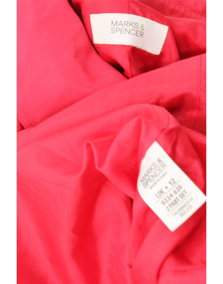 Marks & Spencer Γυναικεία καμπαρντίνα UK 12 Medium Pink Polyester