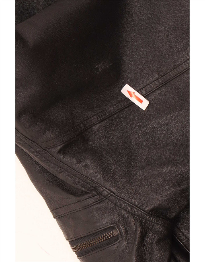 Ανδρικό δερμάτινο μπουφάν C&A Bomber EU 48 Medium Black