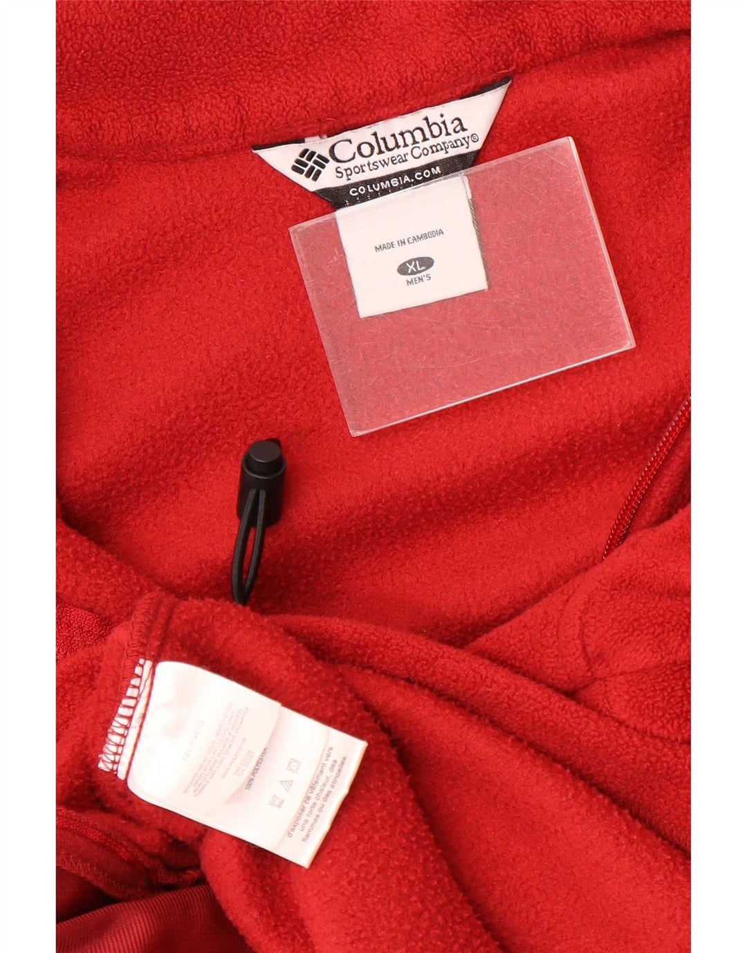 Columbia Ανδρικό Fleece Jacket UK 42 XL Red Polyester