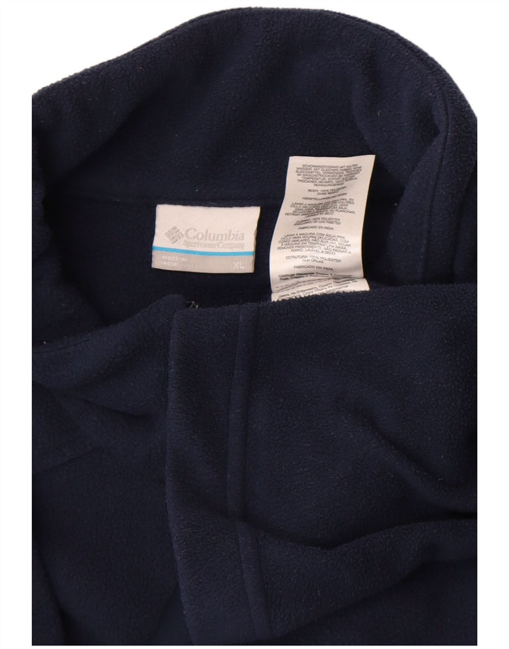 Columbia Ανδρικό Fleece Jacket UK 42 XL Navy Blue Polyester