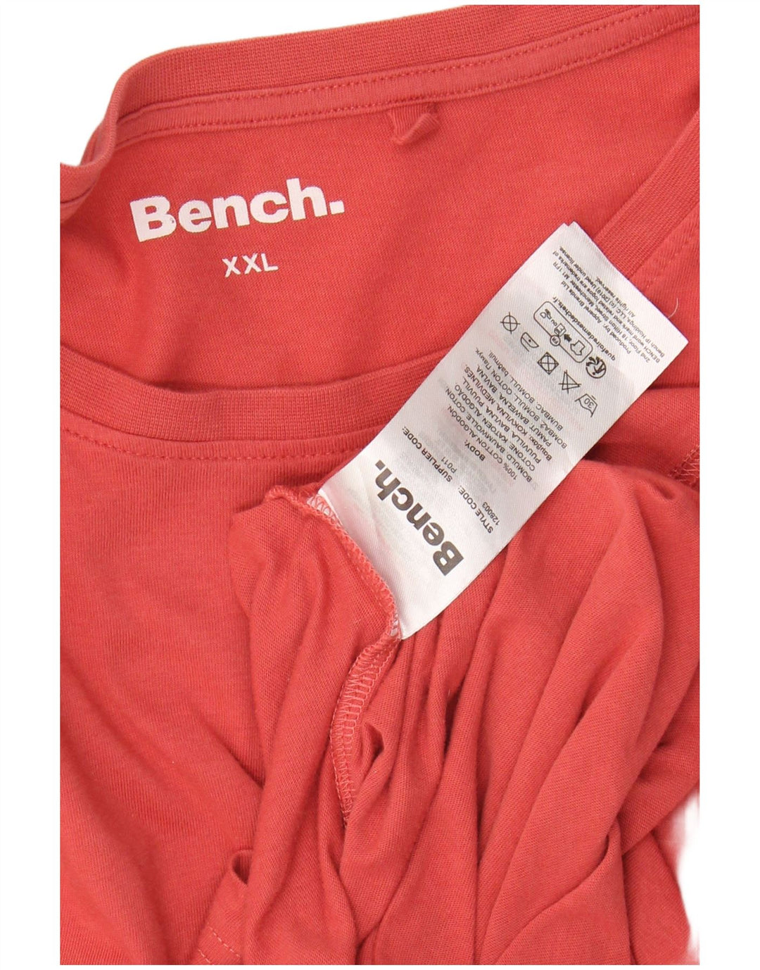 BENCH Γυναικείο T-Shirt Top UK 20 2XL Red Cotton