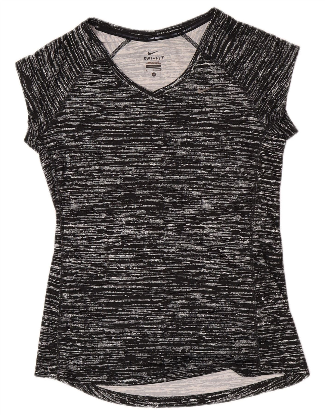 Γυναικείο μπλουζάκι Nike Dri Fit Top 12 μεσαίου μαύρου πολυεστέρα