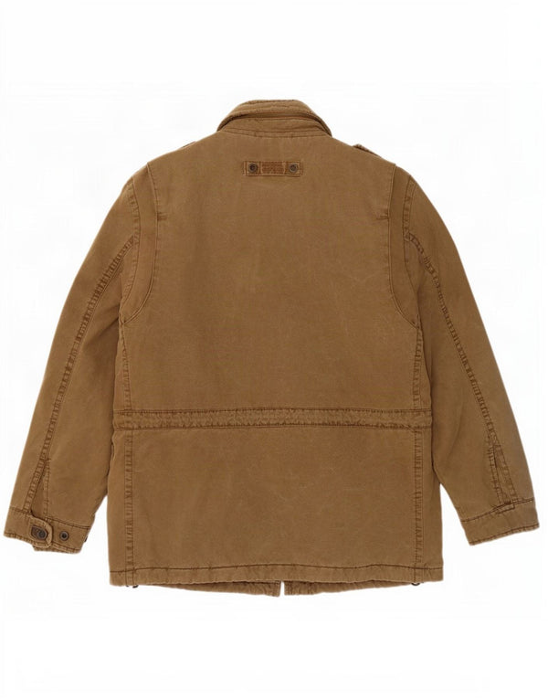 Camel Active Mens Military Jacket EU 50 Large Khaki Βαμβακερό