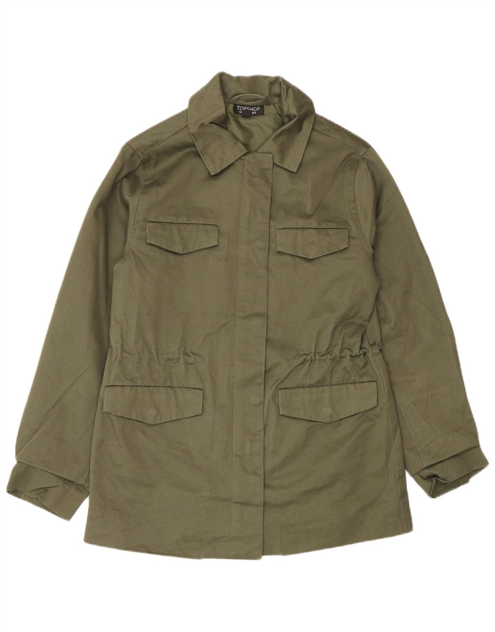 Topshop Γυναικείο Utility Jacket UK 8 Small Khaki Cotton