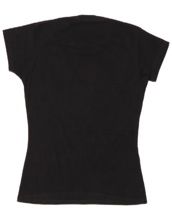 HARD ROCK CAFE Γυναικείο γραφικό μπλουζάκι Barcelona Top UK 10 Small Black