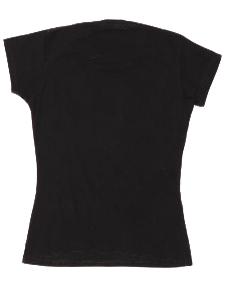 HARD ROCK CAFE Γυναικείο γραφικό μπλουζάκι Barcelona Top UK 10 Small Black