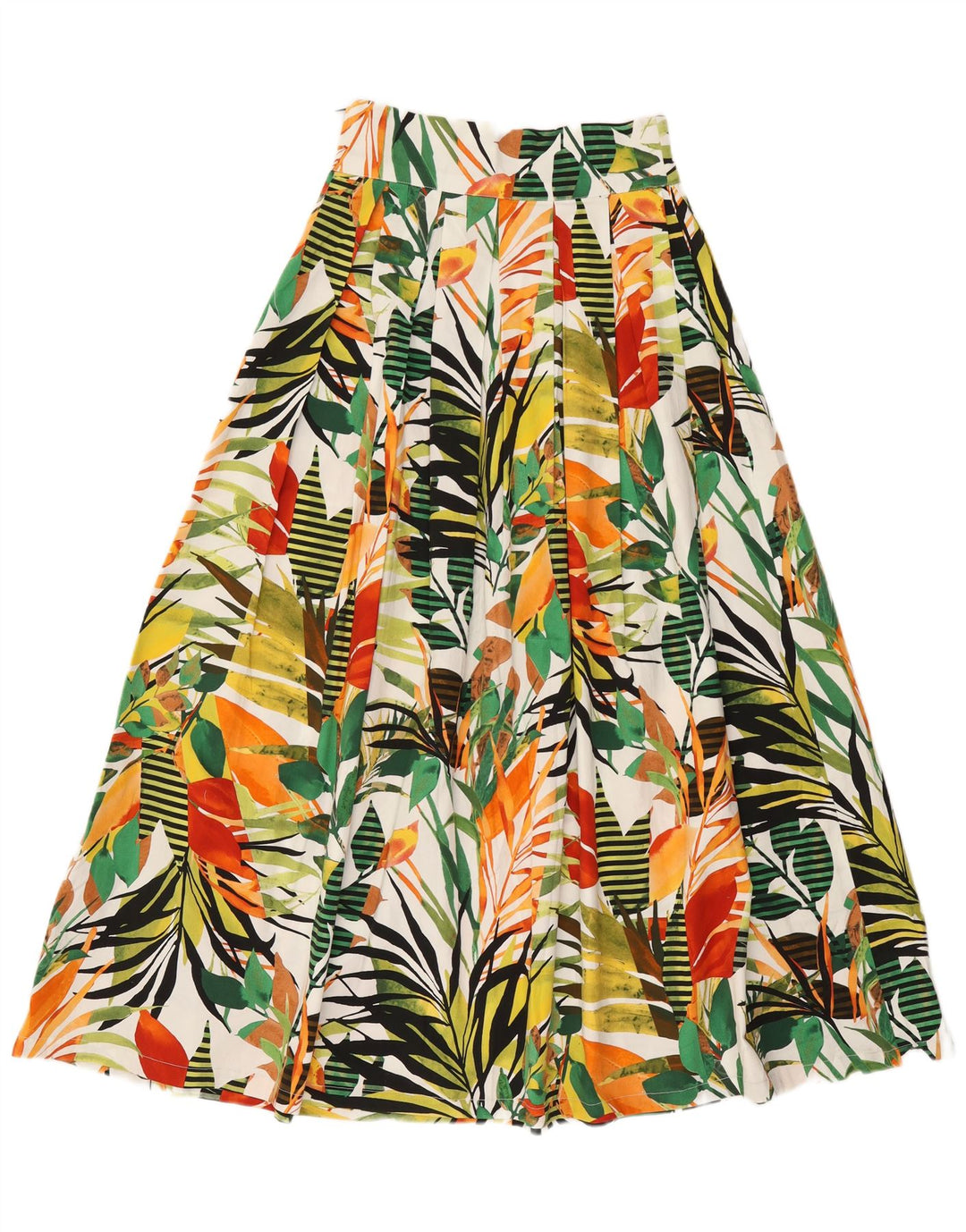 Vintage Γυναικεία Φούστα σε γραμμή Α W26 Μικρή Πολύχρωμη Floral