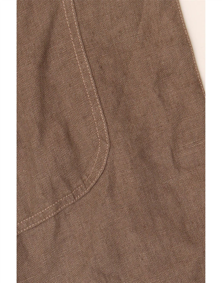Zara Ανδρικό Longline Jacket UK 40 Large Brown