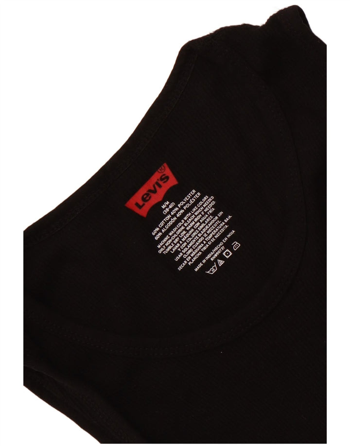 Ανδρικό γιλέκο LEVI'S UK 38/40 Μεσαίο μαύρο βαμβακερό