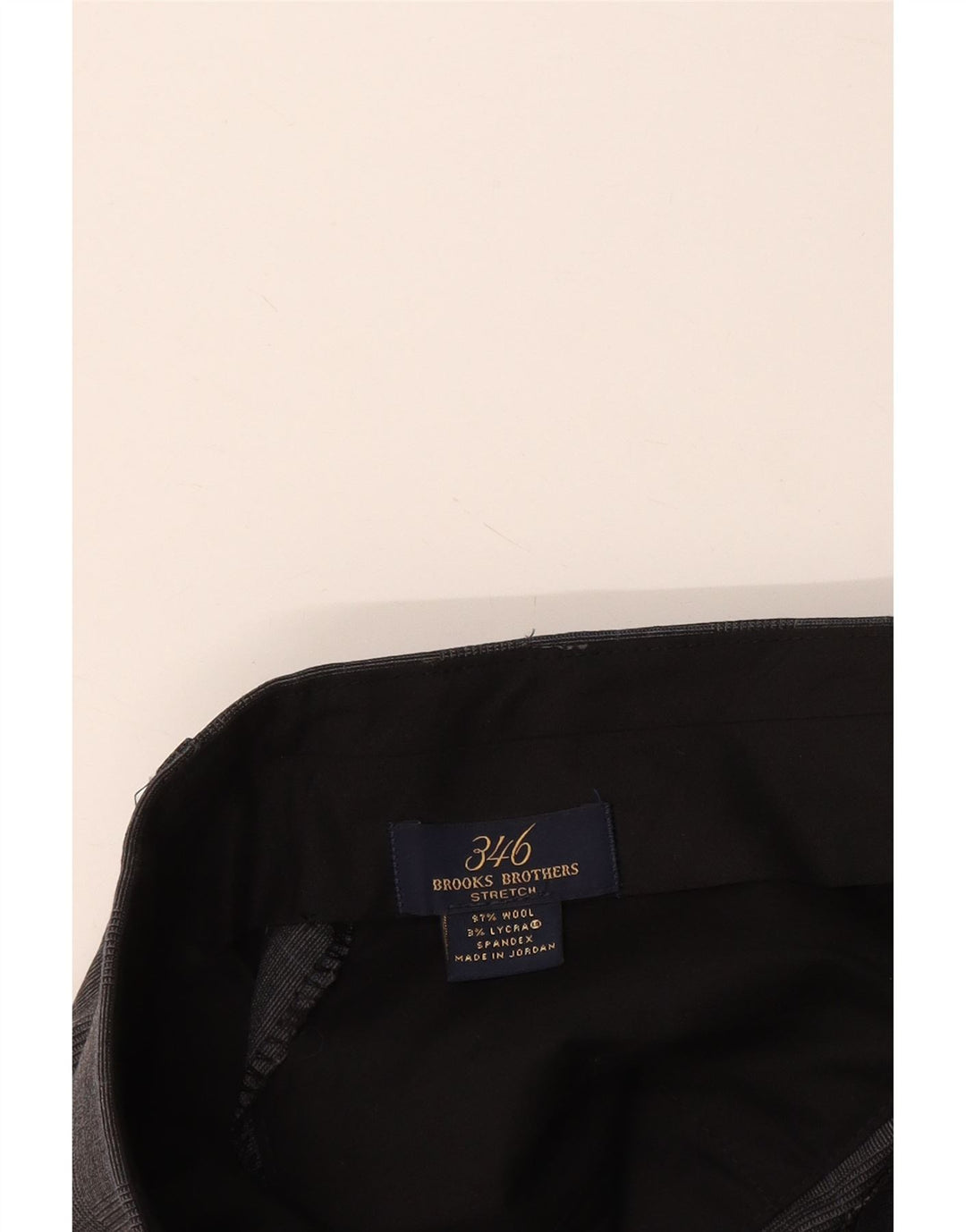 Brooks Brothers Ανδρικό 346 ίσιο παντελόνι W36 L31 Grey Check Wool