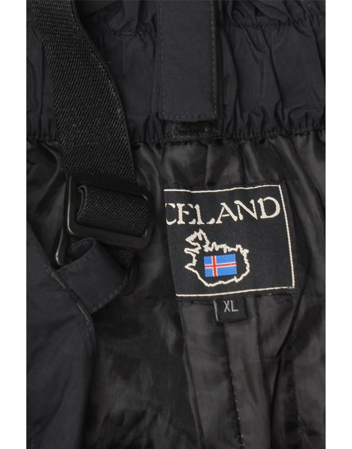 Ανδρικό παντελόνι σκι Iceland Dungarees XL Μαύρο νάιλον